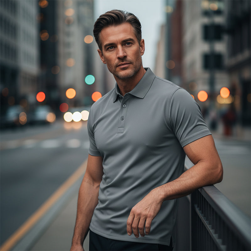 👔🏃‍♂️⏰ PROMO FLASH -50% ! Ensemble Sport-Shirt Infroissable – Tissu Technique Respirant, Coupe Moderne, Style Polyvalent (Sport/Bureau/Quotidien)
