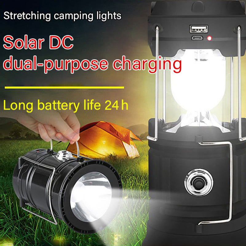 💡 50% dto. Lámpara de escritorio y linterna 2 en 1 con energía solar – recargable por USB, puerto para cargar tu móvil y resistente al agua. ¡Ideal para camping y emergencias! ✨🏕️