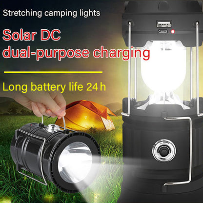 💡 50% dto. Lámpara de escritorio y linterna 2 en 1 con energía solar – recargable por USB, puerto para cargar tu móvil y resistente al agua. ¡Ideal para camping y emergencias! ✨🏕️