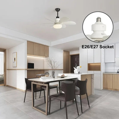 💨 50% DE RÉDUCTION! 💡 Ventilateur de Plafond Portable 2-en-1 avec Télécommande – Compact, Réglable & Idéal Pour La Chambre, Le Bureau & Les Voyages 🏠