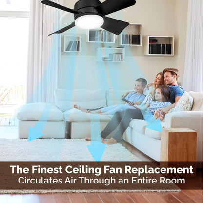 💨 50% DE RÉDUCTION! 💡 Ventilateur de Plafond Portable 2-en-1 avec Télécommande – Compact, Réglable & Idéal Pour La Chambre, Le Bureau & Les Voyages 🏠