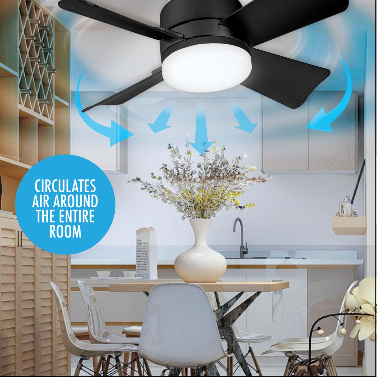 💨 50% DE RÉDUCTION! 💡 Ventilateur de Plafond Portable 2-en-1 avec Télécommande – Compact, Réglable & Idéal Pour La Chambre, Le Bureau & Les Voyages 🏠