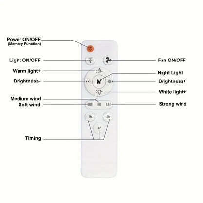 💨 50% DE RÉDUCTION! 💡 Ventilateur de Plafond Portable 2-en-1 avec Télécommande – Compact, Réglable & Idéal Pour La Chambre, Le Bureau & Les Voyages 🏠