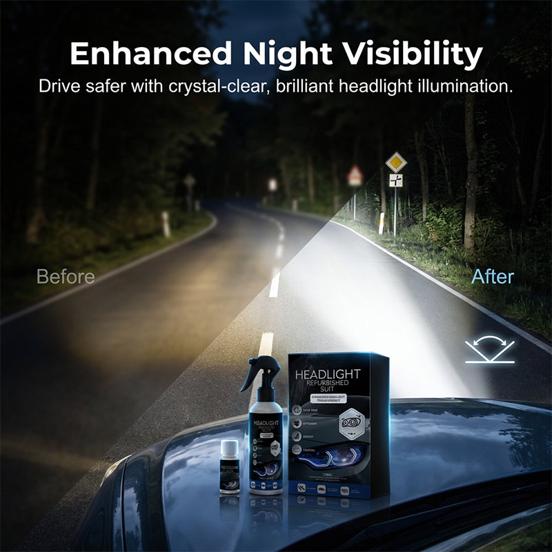 🚗 ACHETEZ 2, OBTENEZ 1 GRATUIT! 💡 Kit Professionnel pour la Restauration des Phares de Voiture – Élimine le Jaunissement, Restaure la Clarté & Application Facile ✨