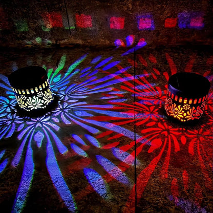 🌞 50 % DE RÉDUCTION MAINTENANT ! 🌀 Lampe solaire mandala – Projection de motifs époustouflants, design 2 en 1 pour sol et mur, étanche IP65, allumage/extinction automatique 🌿