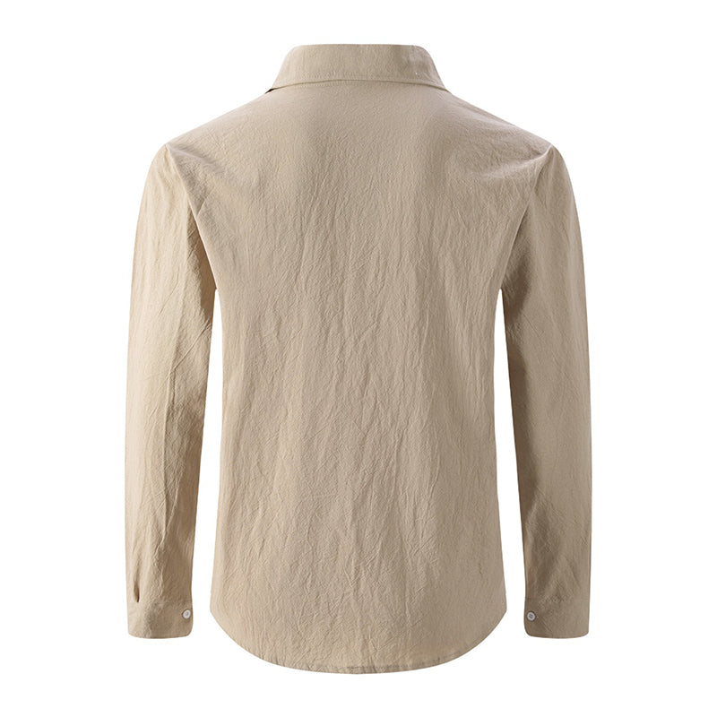 👔 PROMO LIMITÉE 50% DE RÉDUCTION ! ✨ Chemise Homme Lin – Boutonnage Classique, Respirante, Polyvalente 🍂