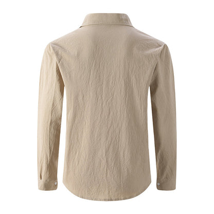 👔 PROMO LIMITÉE 50% DE RÉDUCTION ! ✨ Chemise Homme Lin – Boutonnage Classique, Respirante, Polyvalente 🍂