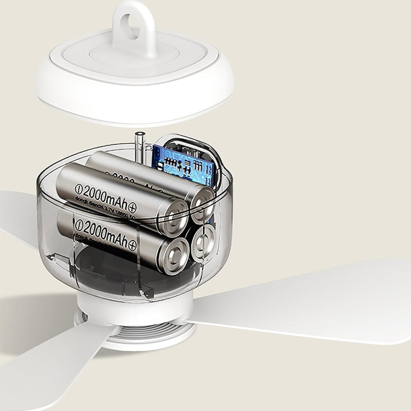 🏭 Direct usine 🚀 Livraison à domicile💨Ventilateur de plafond portable 2-en-1 (avec éclairage LED)