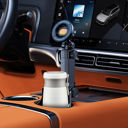 🚗 50% DE RÉDUCTION – Support téléphone pour porte-gobelet – aimant N52 – ajustable à 360° – utilisation à une main