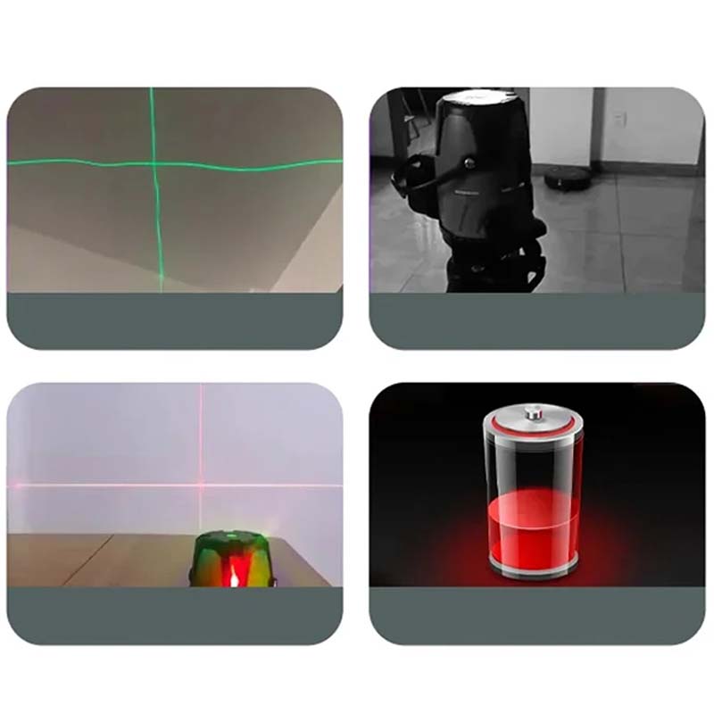 🔨 50 % DE RÉDUCTION ! 🌟 Niveau infrarouge 90° – Laser lumineux, précision d'angle droit.