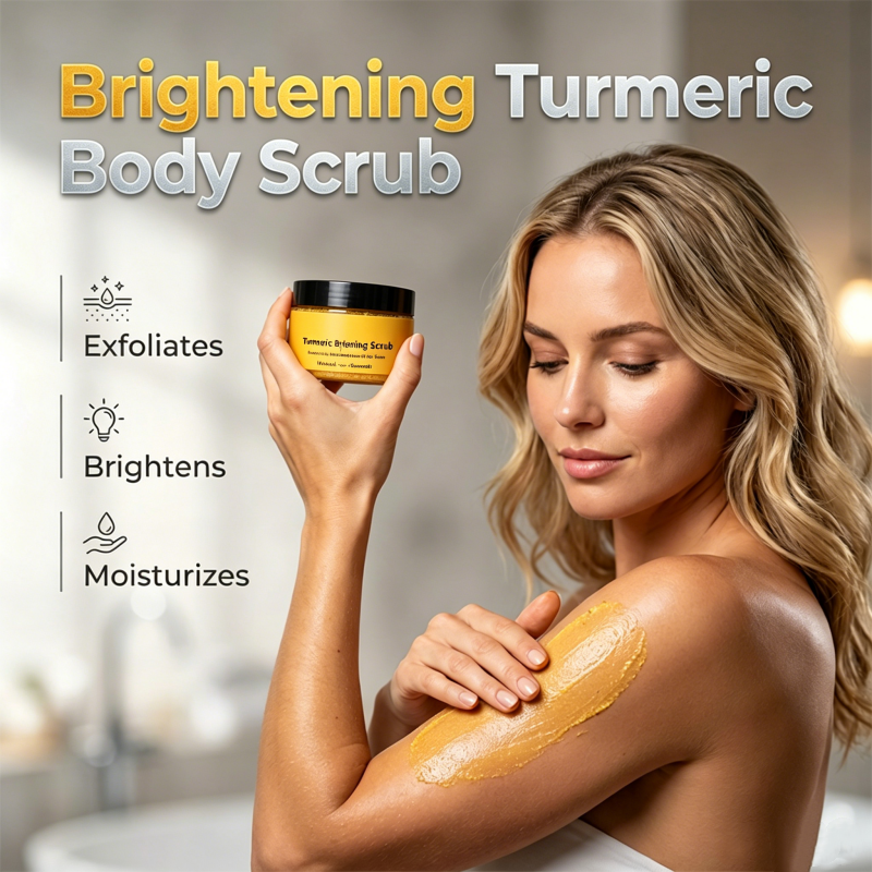🔥1 acheté = 1 offert🔥 Gommage corporel exfoliant au curcuma
