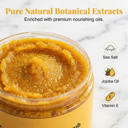 🔥1 acheté = 1 offert🔥 Gommage corporel exfoliant au curcuma