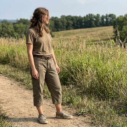 🔥👖 PROMO FLASH 50% ! Pantalons Cargo Capri Décontractés – Coupe Ample, Poches Multiples, Tissu Respirant, 6 Tailles, Idéaux Été & Quotidien 🌿