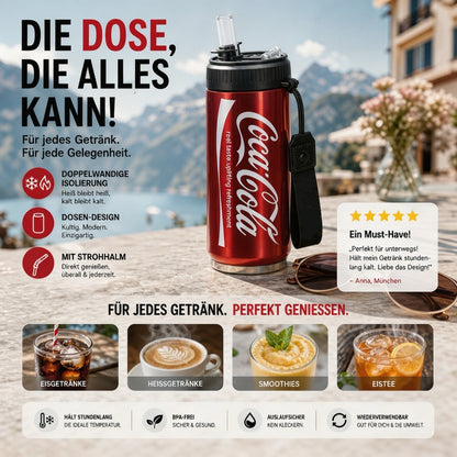 🎉 50% DE RÉDUCTION ! 🥤 Mug isotherme à double paroi en acier inoxydable en forme de canette de cola