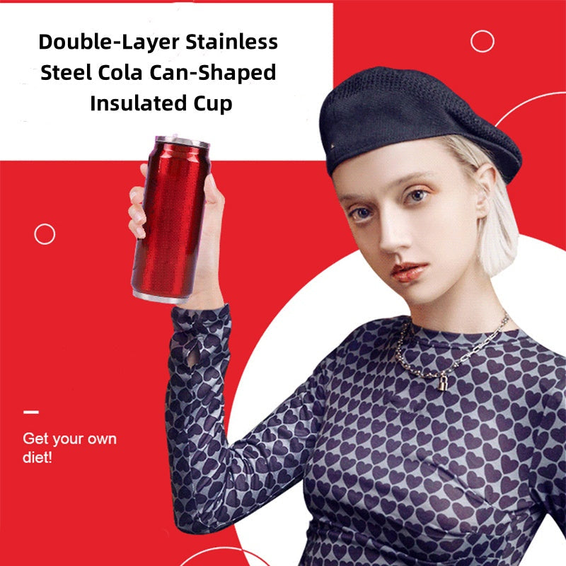 🎉 50% DE RÉDUCTION ! 🥤 Mug isotherme à double paroi en acier inoxydable en forme de canette de cola