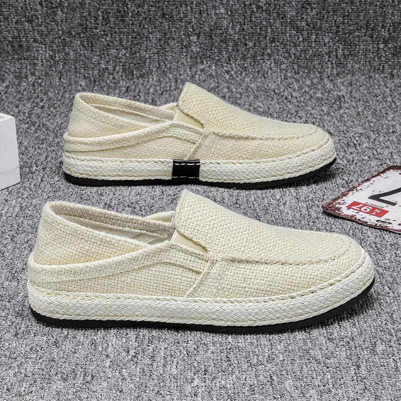 Chaussures slip-on décontractées en toile pour homme