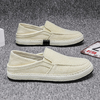 Chaussures slip-on décontractées en toile pour homme