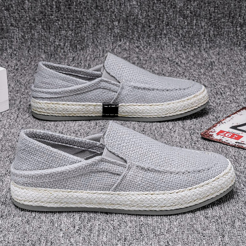 Chaussures slip-on décontractées en toile pour homme