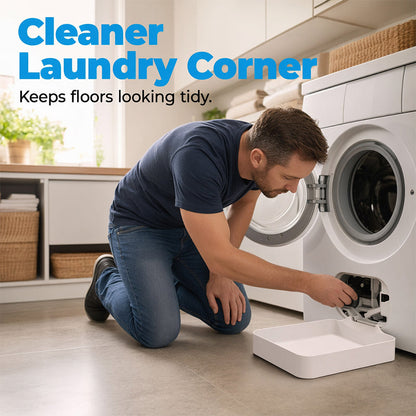 🛡️ 50% DE RÉDUCTION – Bac Récupérateur pour Lave-Linge – Anti-Fuite, Capte Débordements, Sol Sec – Installation Facile ✨