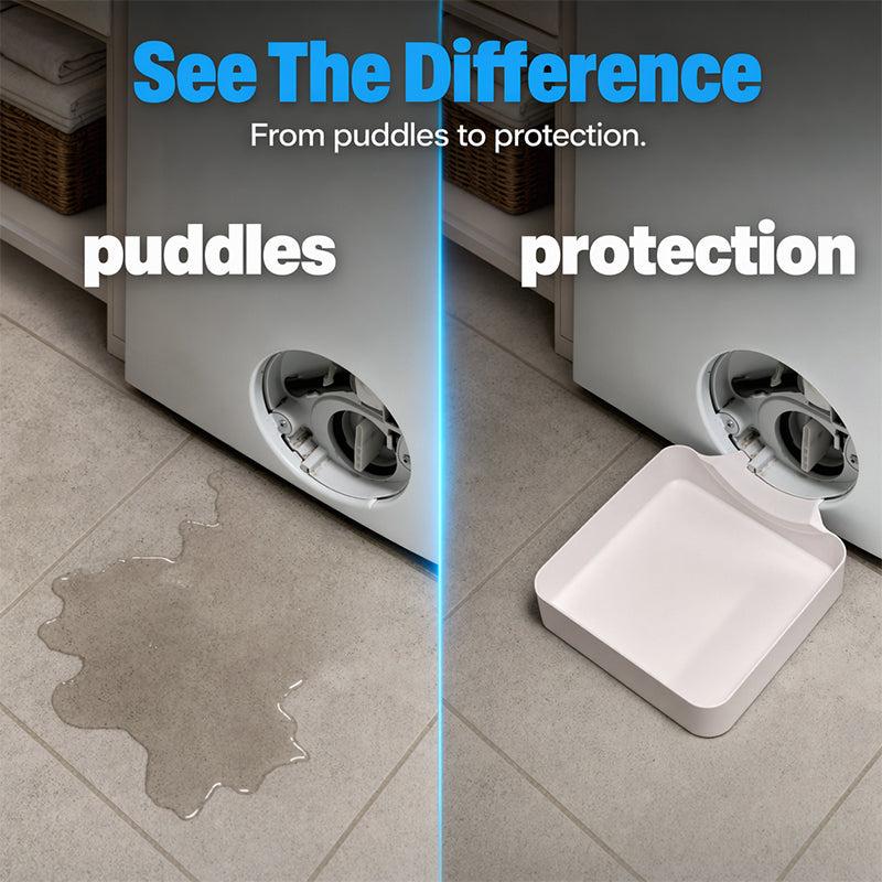 🛡️ 50% DE RÉDUCTION – Bac Récupérateur pour Lave-Linge – Anti-Fuite, Capte Débordements, Sol Sec – Installation Facile ✨