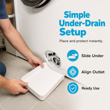 🛡️ 50% DE RÉDUCTION – Bac Récupérateur pour Lave-Linge – Anti-Fuite, Capte Débordements, Sol Sec – Installation Facile ✨