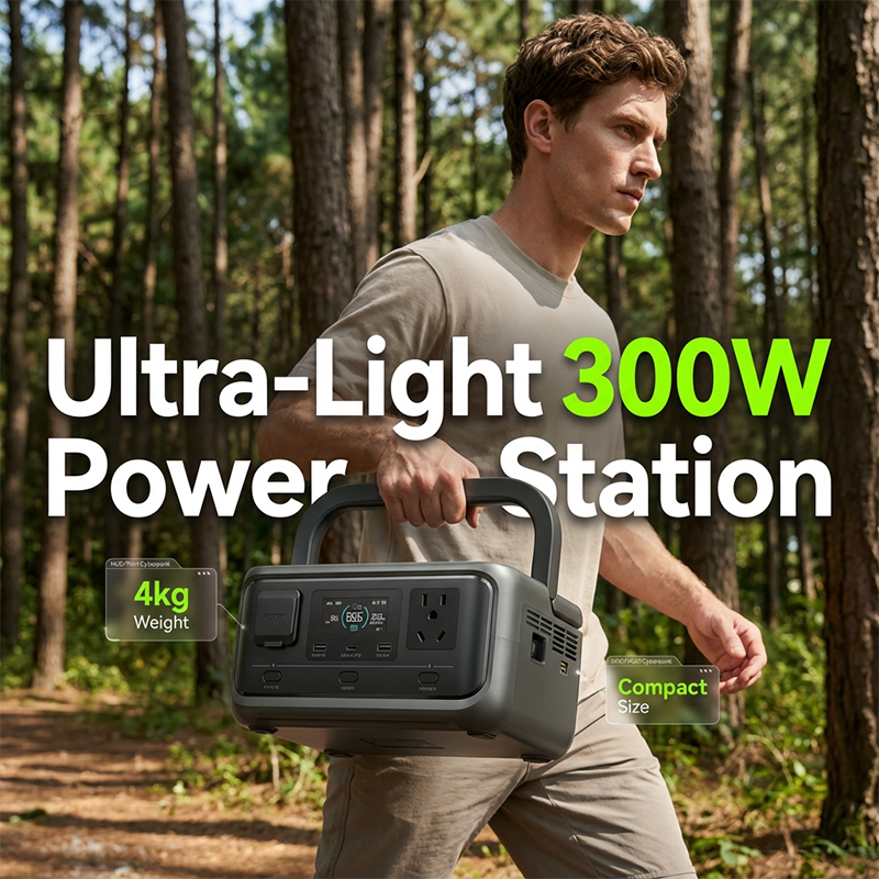 ⌛️ Offre Limitée 50% DE RÉDUCTION ! 🔋 Alimentation portable, ne craignez plus les coupures de courant ! ⚡️ Station d'Énergie Extérieure 300W avec Batterie LFP