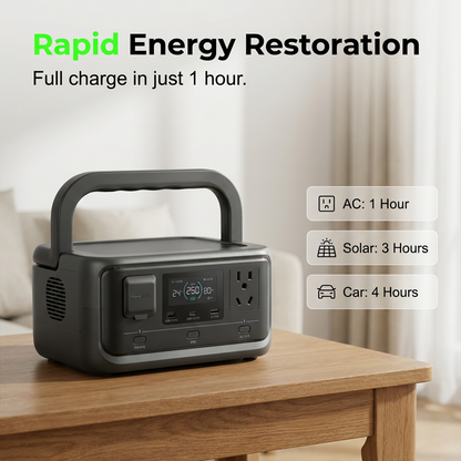 ⌛️ Offre Limitée 50% DE RÉDUCTION ! 🔋 Alimentation portable, ne craignez plus les coupures de courant ! ⚡️ Station d'Énergie Extérieure 300W avec Batterie LFP