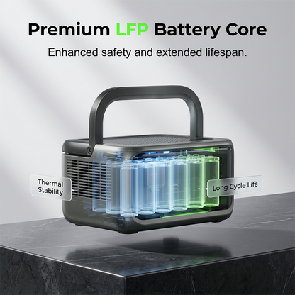 ⌛️ Offre Limitée 50% DE RÉDUCTION ! 🔋 Alimentation portable, ne craignez plus les coupures de courant ! ⚡️ Station d'Énergie Extérieure 300W avec Batterie LFP