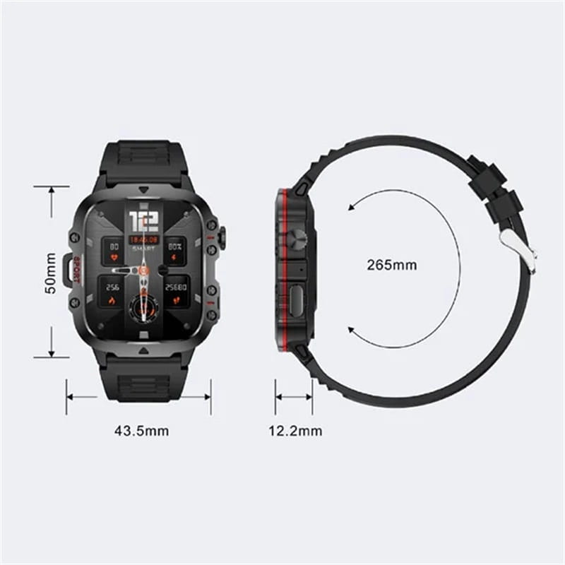 ⌚ 50% DE RÉDUCTION! 🏞️ Montre Intelligente Robuste Extérieur – 100+ modes sportifs, étanche & alliage aluminium – Parfaite pour l'aventure et le quotidien actif 💪