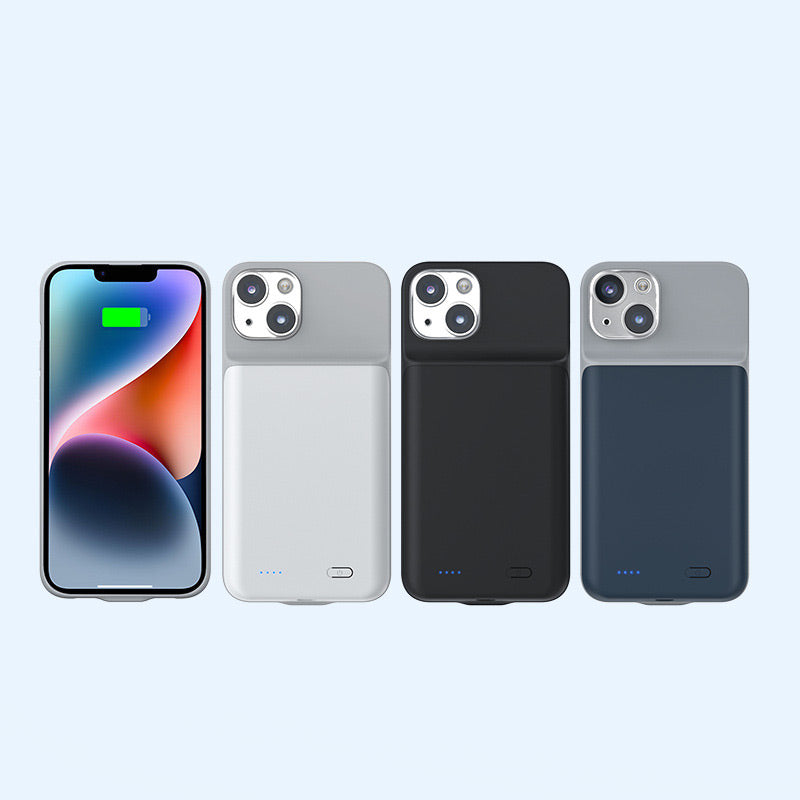 🔋✨ Funda con power bank 2 en 1 para iPhone ¡Di adiós a la ansiedad por la batería descargada! 🚫 6800mAh, carga PD de 20W, delgada, protege y carga al mismo tiempo 📱