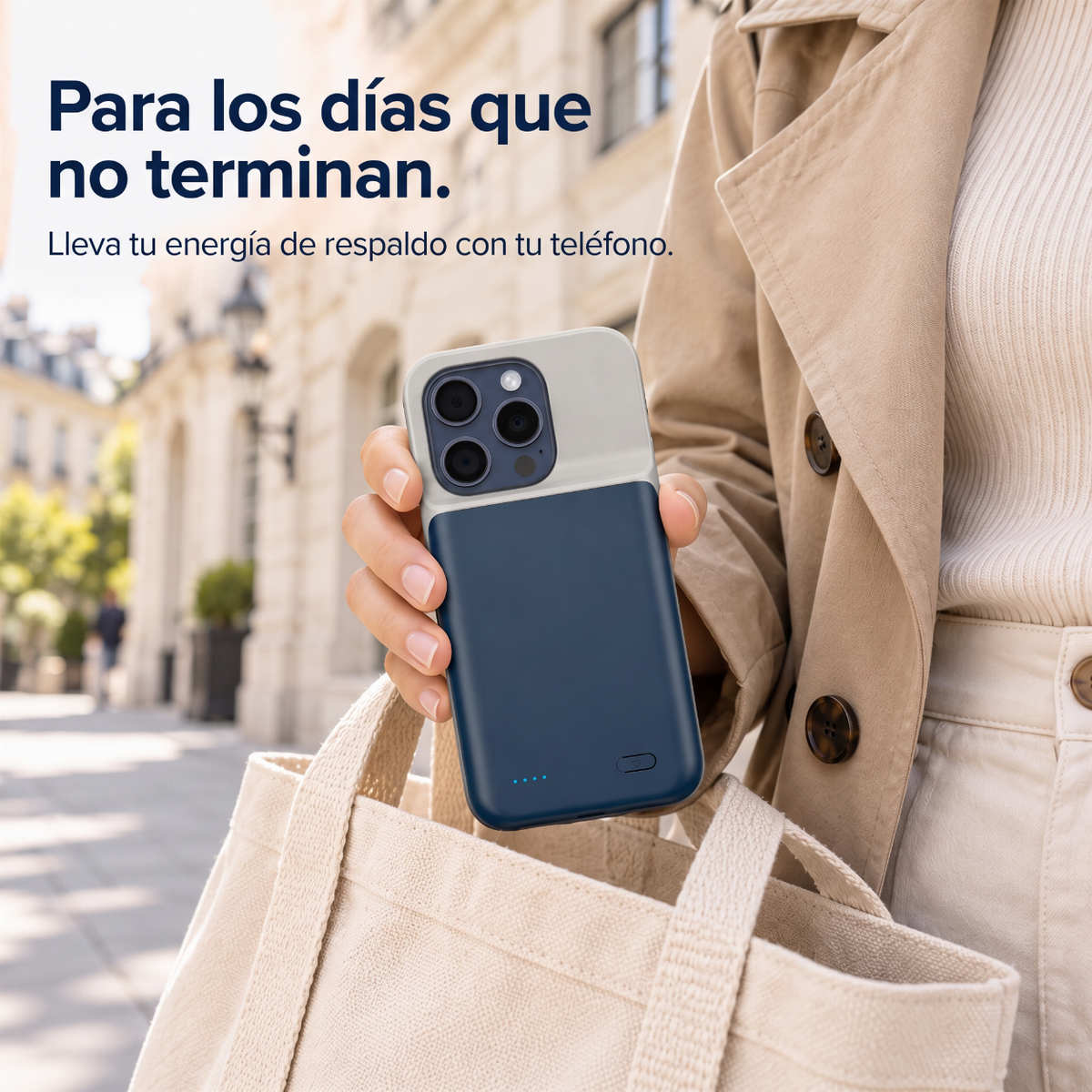 🔋✨ Funda con power bank 2 en 1 para iPhone ¡Di adiós a la ansiedad por la batería descargada! 🚫 6800mAh, carga PD de 20W, delgada, protege y carga al mismo tiempo 📱