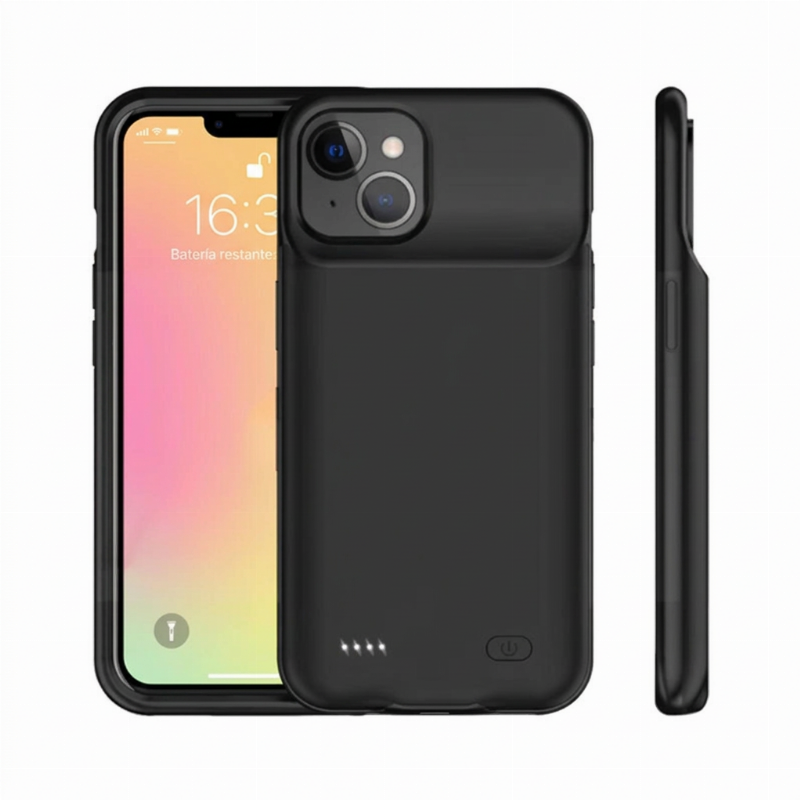 🔋✨ Funda con power bank 2 en 1 para iPhone ¡Di adiós a la ansiedad por la batería descargada! 🚫 6800mAh, carga PD de 20W, delgada, protege y carga al mismo tiempo 📱
