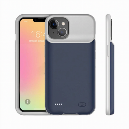 🔋✨ Funda con power bank 2 en 1 para iPhone ¡Di adiós a la ansiedad por la batería descargada! 🚫 6800mAh, carga PD de 20W, delgada, protege y carga al mismo tiempo 📱