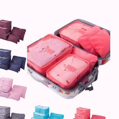 ✈6 pieces portable luggage packing cubes🧳