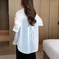 Camicia in chiffon con protezione solare estiva