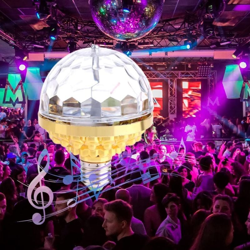 Luce colorata a sfera giratoria per discoteca