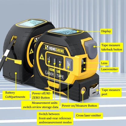 Misuratore a nastro laser a infrarossi Measurin Sight 3-In-1