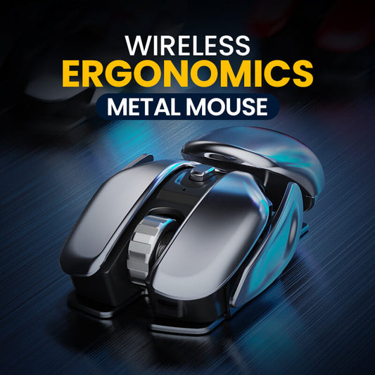 🔥Vendita calda 49% di sconto🔥Mouse in metallo ergonomico wireless