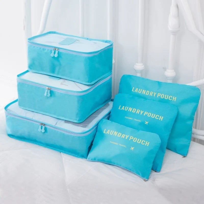 ✈6 pieces portable luggage packing cubes🧳