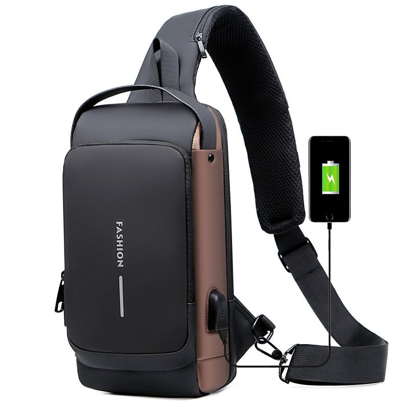 🔥Vendita calda 49% di sconto🔥USB charging sport sling Borsa a tracolla antifurto