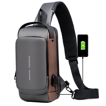 🔥Vendita calda 49% di sconto🔥USB charging sport sling Borsa a tracolla antifurto