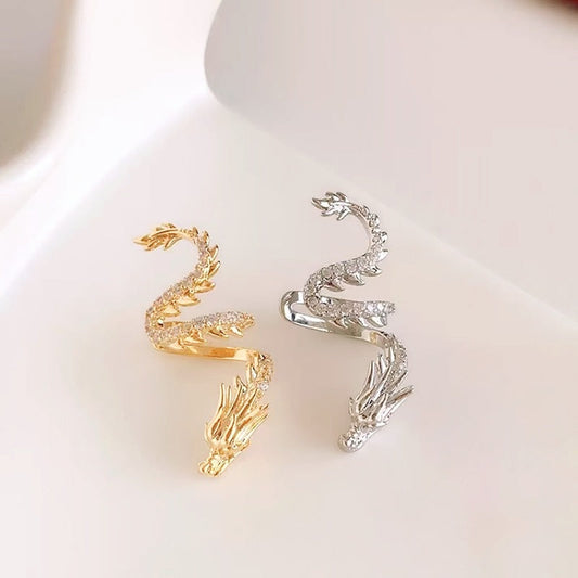 1 Pair Non-pierced Dragon Ear Cuffs