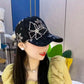 🦋Cappello da baseball con diamante e farfalla in rete
