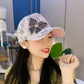 🦋Cappello da baseball con diamante e farfalla in rete